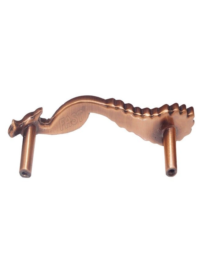 فاست مقبض باب خزانة بتصميم طاووس عتيق من الذهب الوردي من فاست CP16، مناسب لأبواب الخزائن والخزائن، قطعتان (4 بوصة) - Image 3